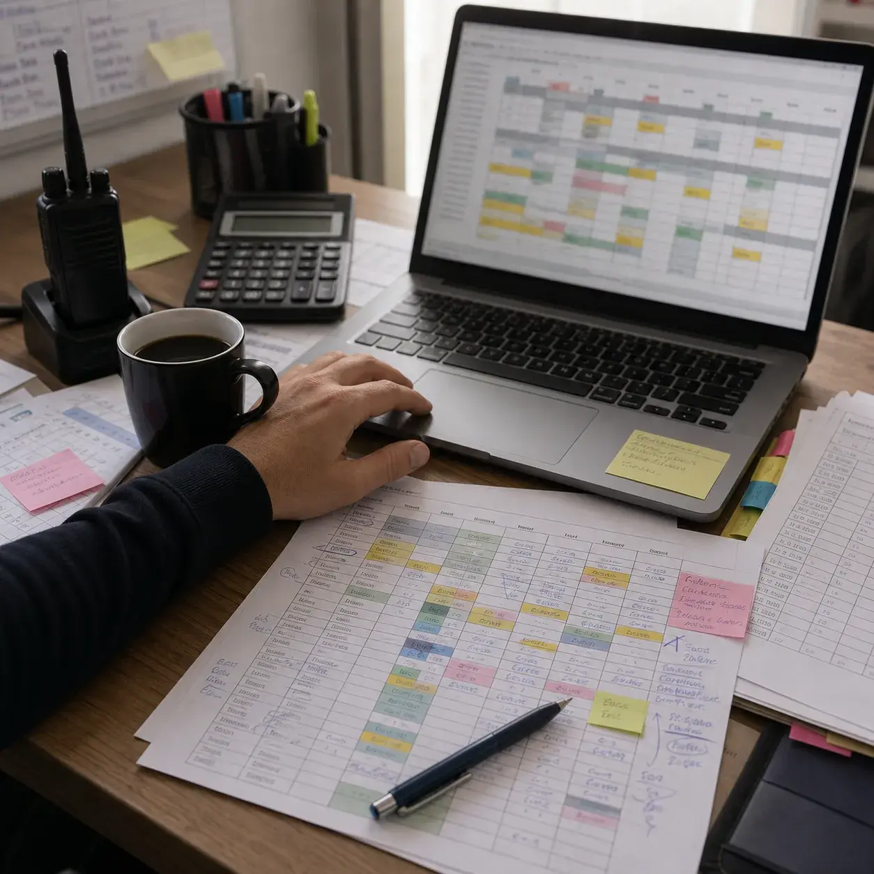 Kostenlose Dienstplan-Vorlage für Sicherheitsdienste: Warum Excel Sie bremst